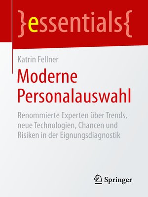 cover image of Moderne Personalauswahl